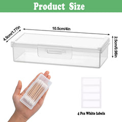 Close-up of dustproof lid on MatFirsmo cotton swab storage box