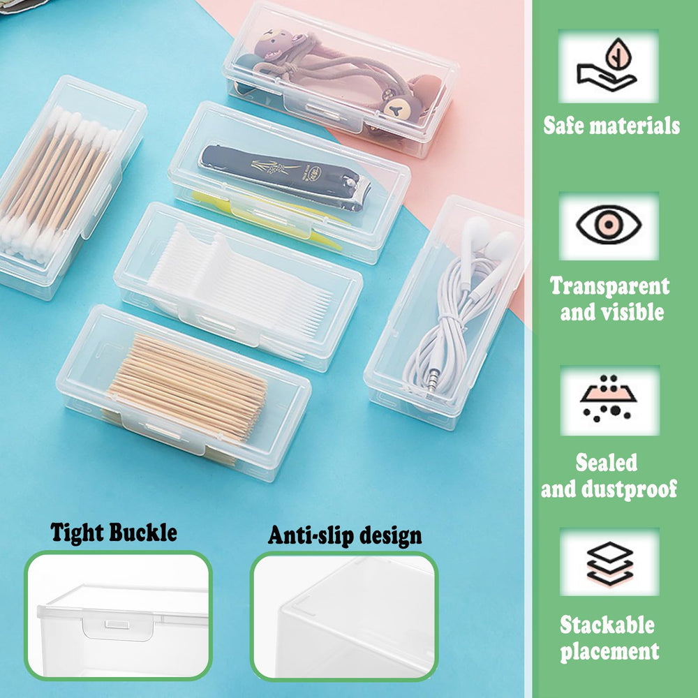 Compact dimensions: 3.42 x 2.63 x 0.7 inches cotton swab holder