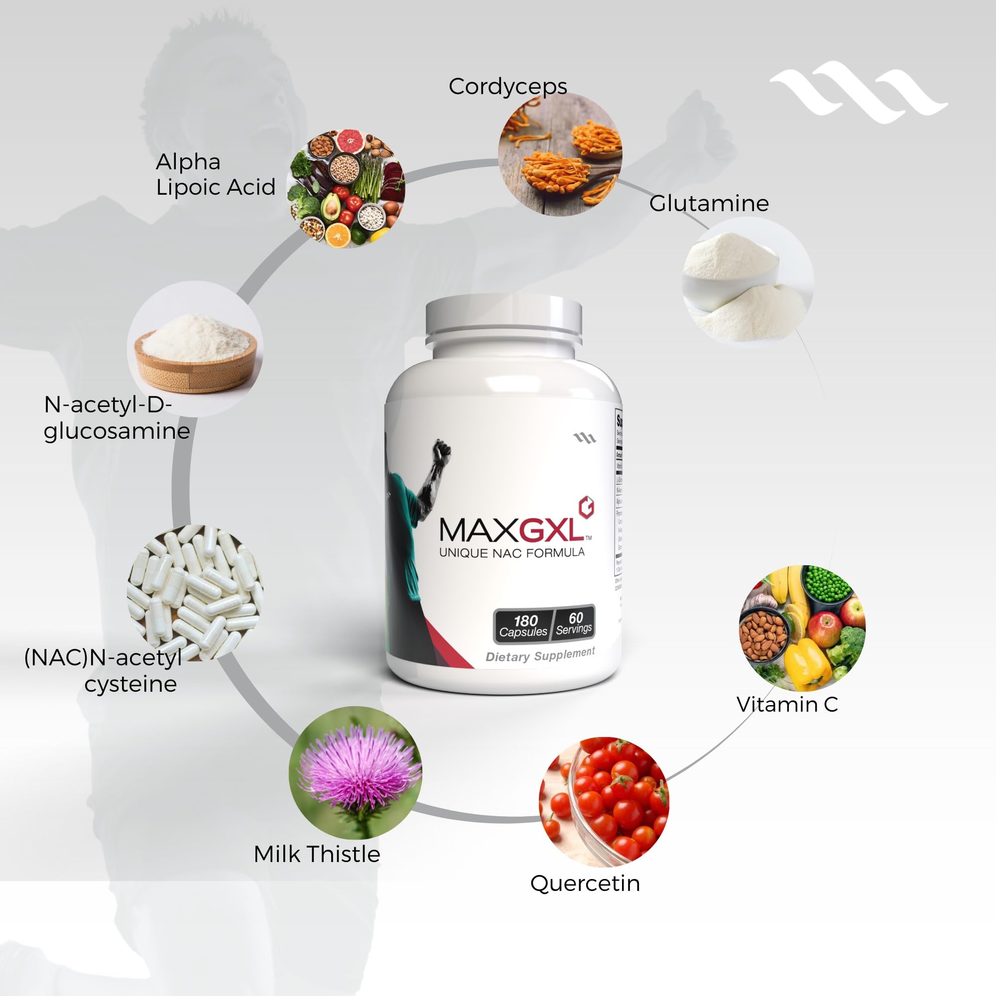 NAC glutathione building blocks graphic
