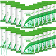 Maxcheck 2000 count green mint floss picks bulk - front view