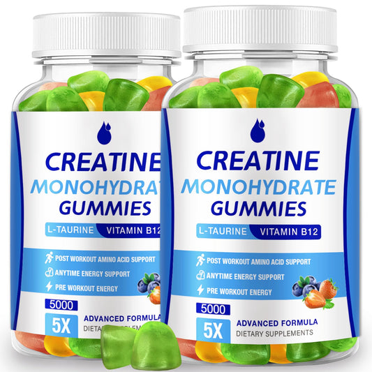 MaxHemp Creatine Monohydrate Gummies bottle on a white background