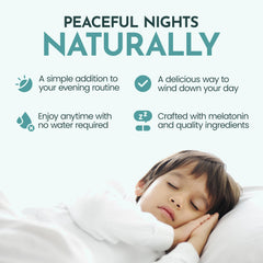 Back panel of Maxi Health melatonin gummies packaging