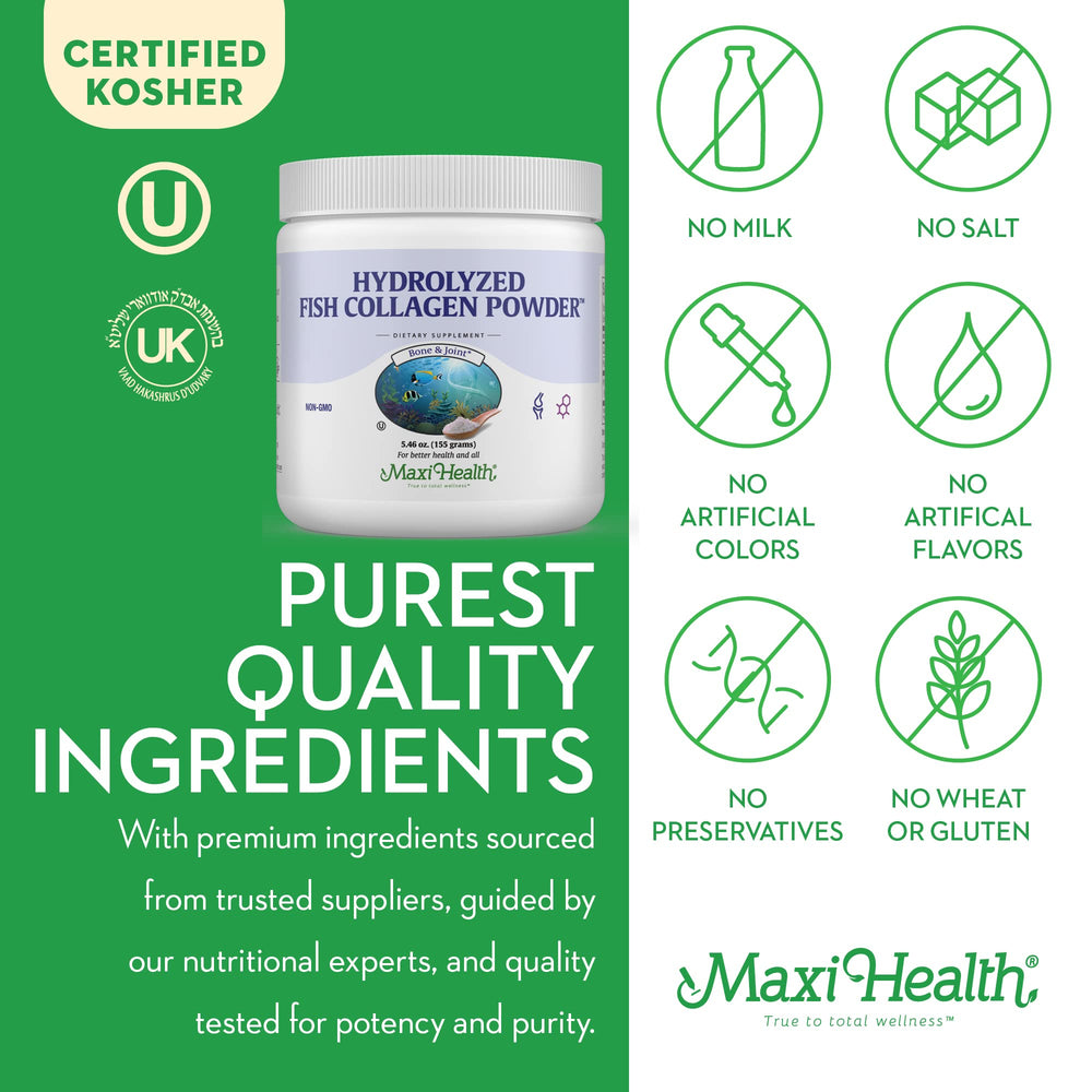 Hydrolyzed collagen peptides dissolving quickly without clumps