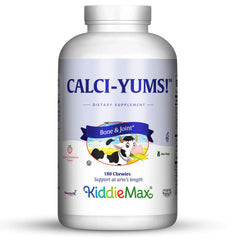 KiddieMax CalciYum strawberry bear-shaped chewables bottle