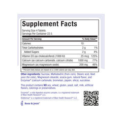 Kids calcium supplement with Vitamin D3 and Magnesium in strawberry flavor