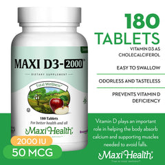 Serving size information on Vitamin D3 2000IU label