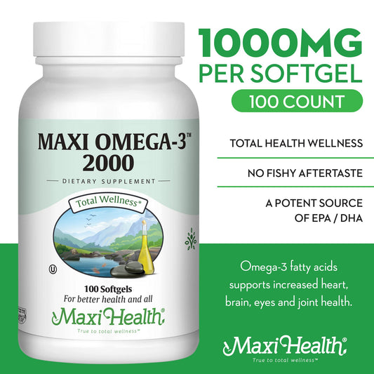 Triple-strength Omega-3 2000mg per serving illustration