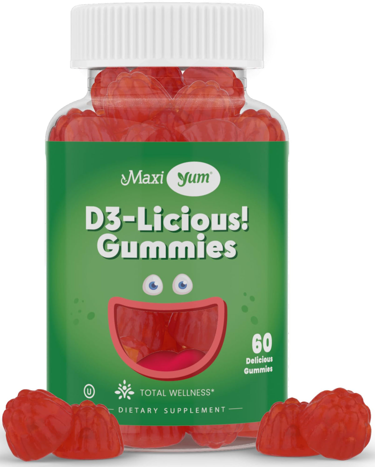 Maxi Health Vitamin D Gummies bottle - 60 count main image