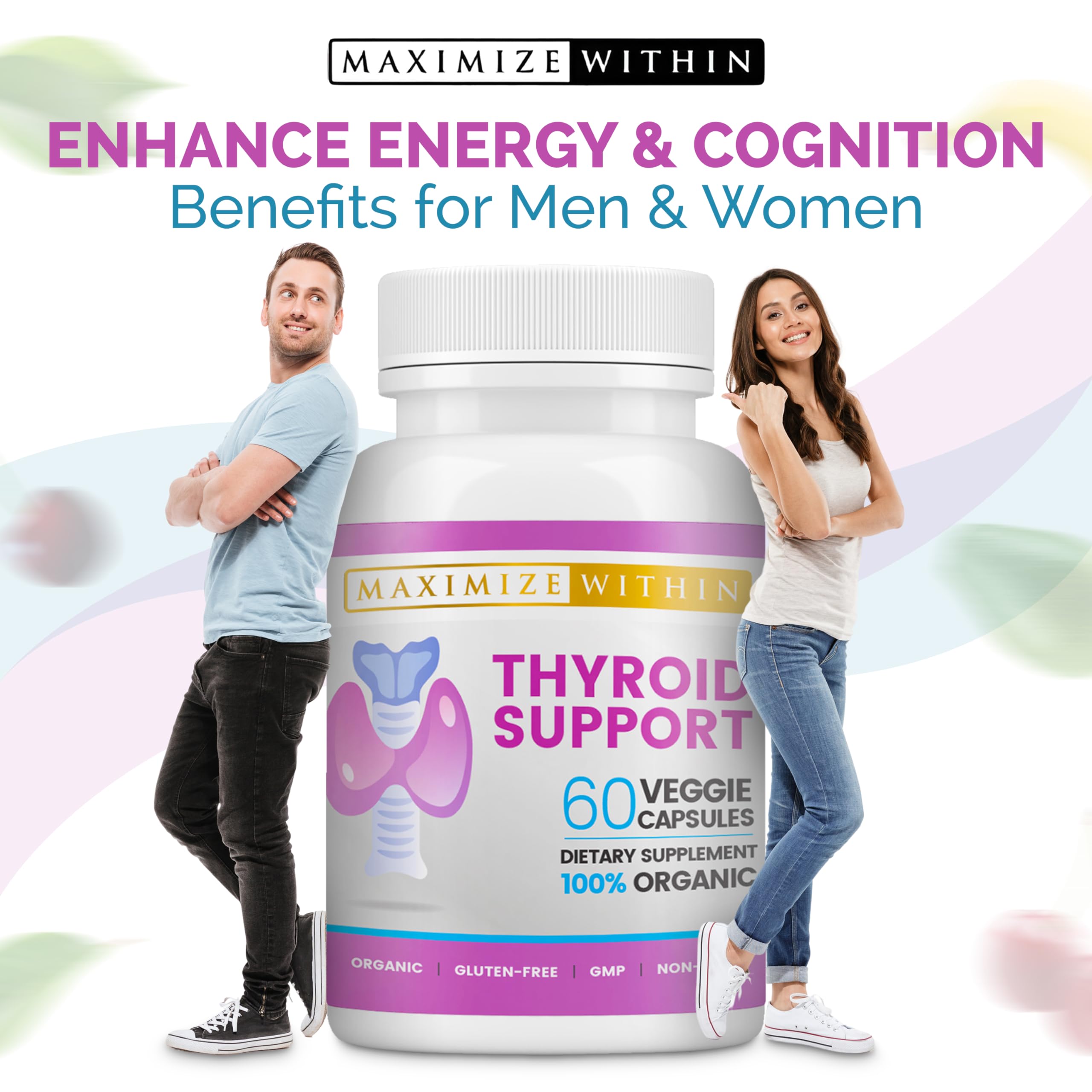 Maximize Within Thyroid Support bottle label close-up