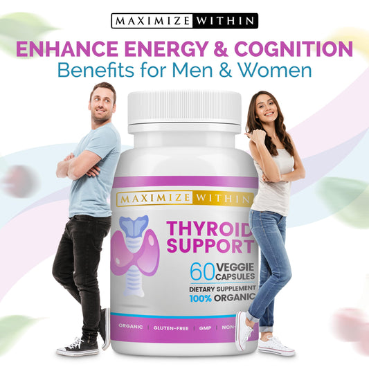 Maximize Within Thyroid Support bottle label close-up