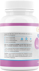 Health and focus imagery with thyroid support bottle