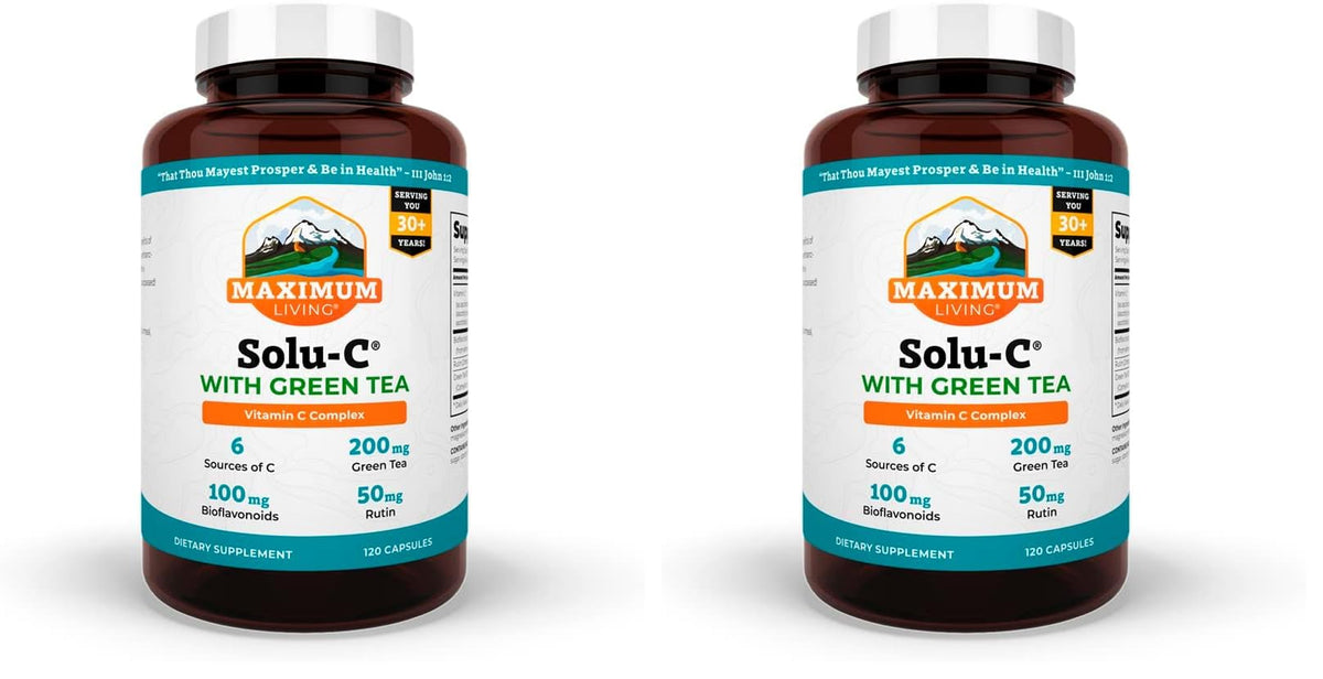 Maximum Living Solu-C with Green Tea – 120 capsules (pack of 2) image 1