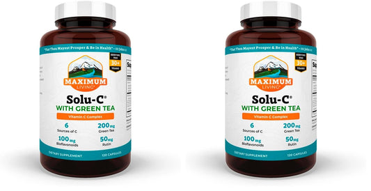 Maximum Living Solu-C with Green Tea – 120 capsules (pack of 2) image 1
