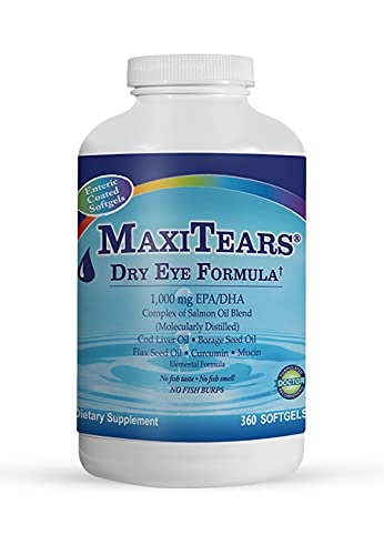 Hero image: MaxiTears Dry Eye Formula 360 count bottle