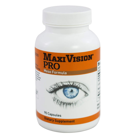 MaxiVision PRO Meso Formula bottle with 90 capsules