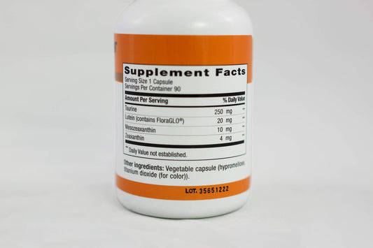Graphic illustrating mesozeaxanthin, lutein, and zeaxanthin for macular protection