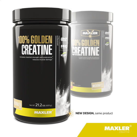 Nutrition facts label for Maxler 100% Golden Creatine