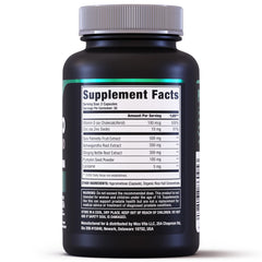 MaxVita Prostate Premium capsules alongside vitamin D and zinc icons