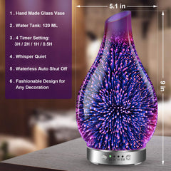 Diffuser displaying 7-color ambient LED lights