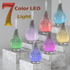 MAXWINER diffuser displaying 7-color LED light cycle