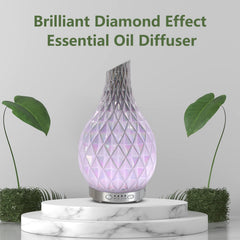 Quiet ultrasonic diffuser emitting mist with auto shut-off indicator