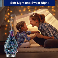 Whisper-quiet ultrasonic diffuser operating in a home/office