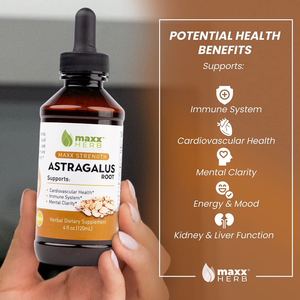 Label close up showing ingredients and potency