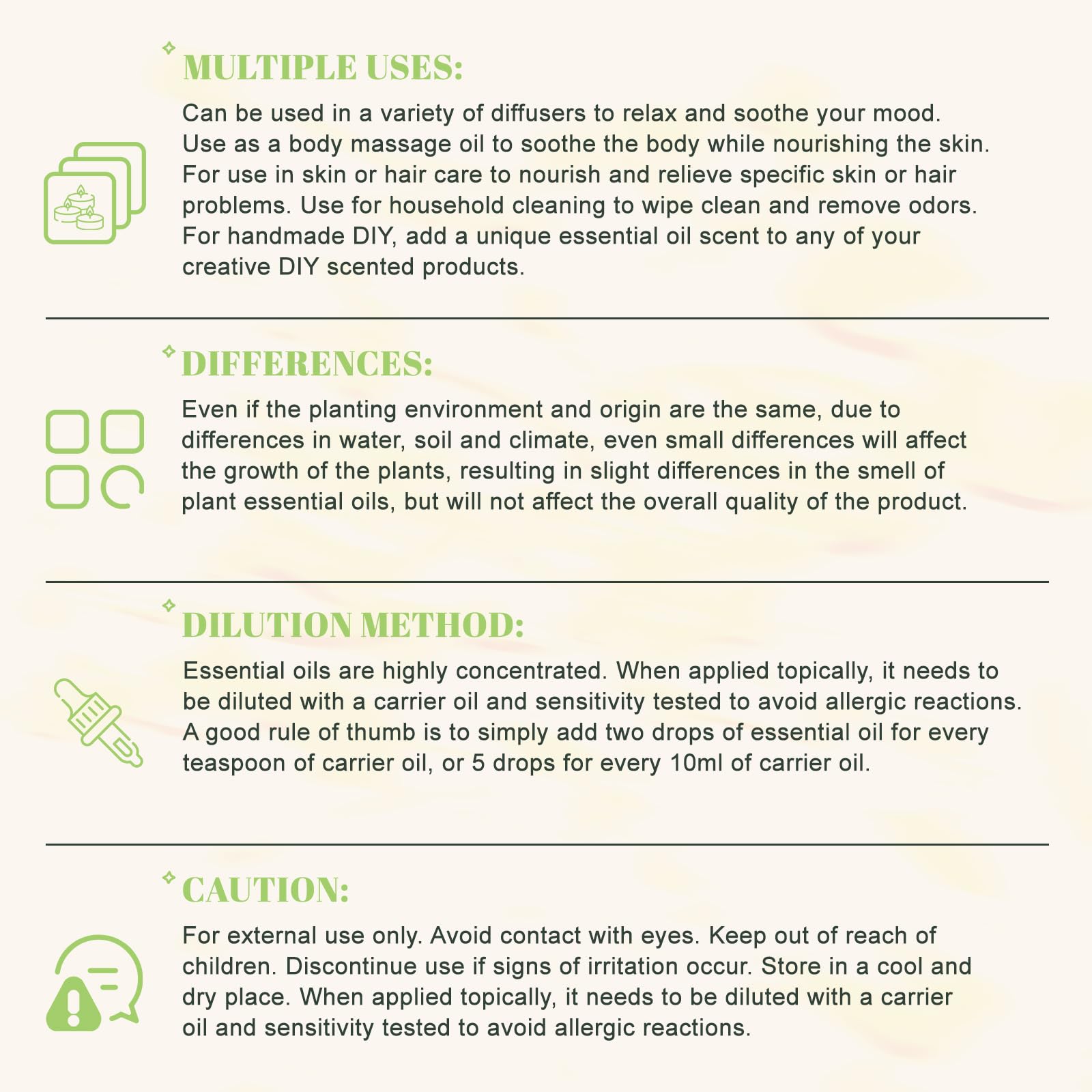 Ingredients and label of MAYJAM May Chang oil