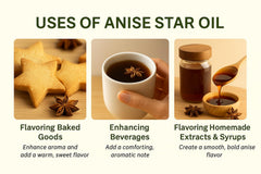 Amber glass bottle of Mayan's Secret Anise Star Essential Oil