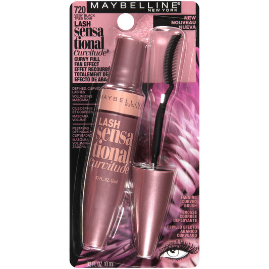 Maybelline Lash Sensational Curvitude arch brush at roots delivers dramatic lift