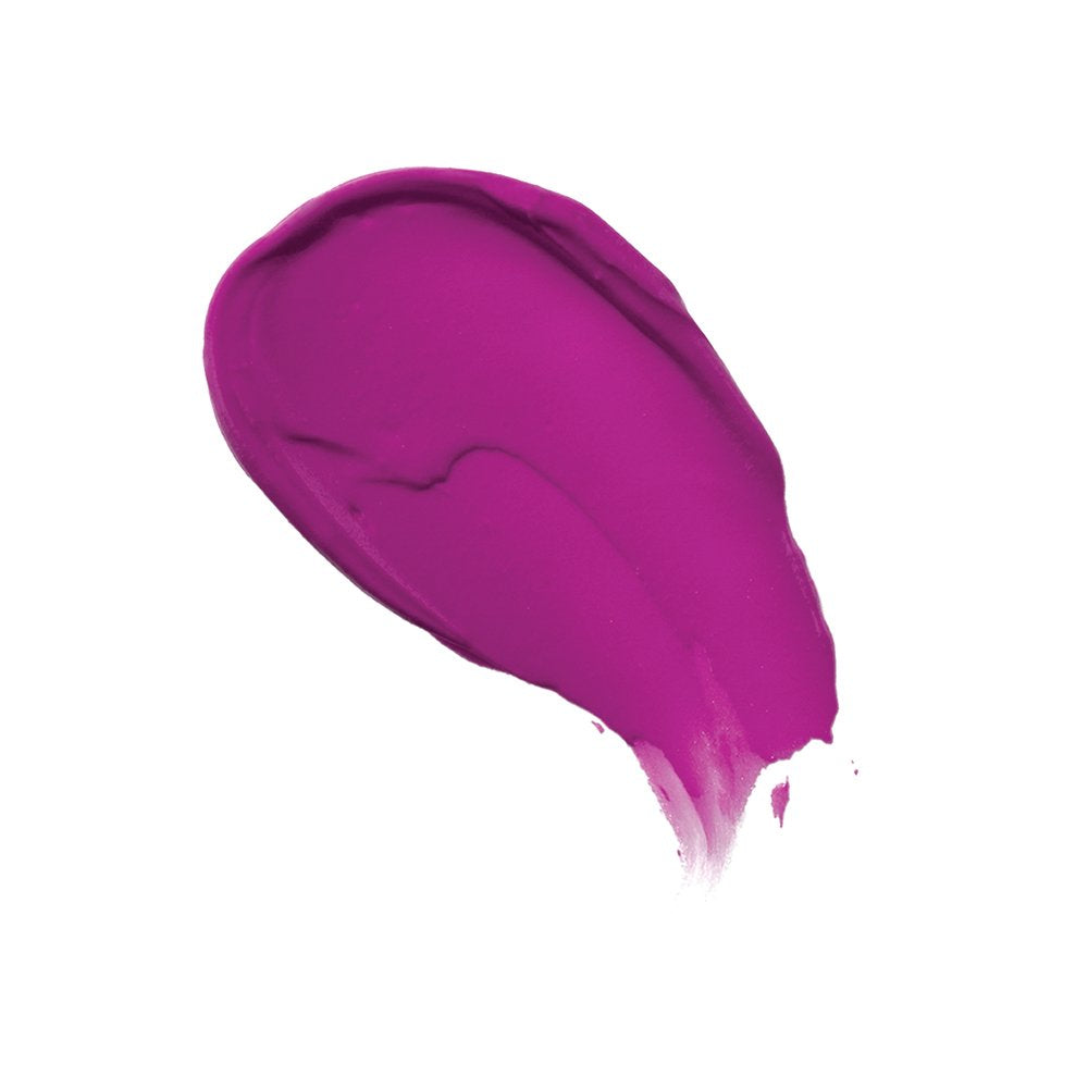 Maybelline Orchid Shock texture close-up reveals creamy velvety matte finish.