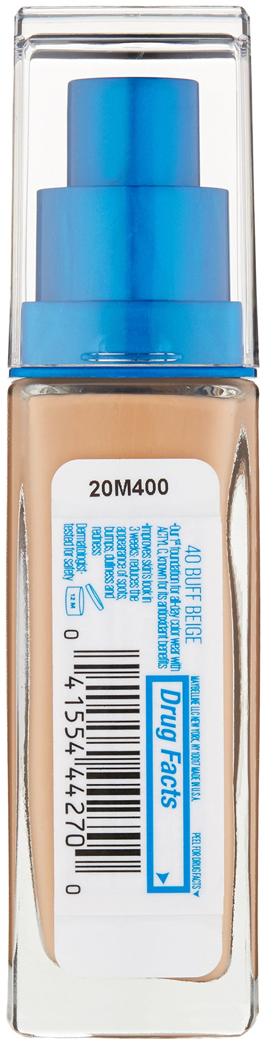 Maybelline Superstay Better Skin swatches in Buff Beige showing even tone potential