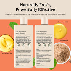 MAYDAY non-toxic label indicating pesticide-free hair care product