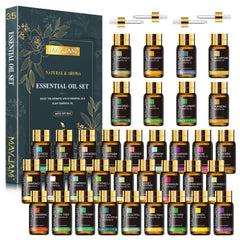 MAYJAM 35x5ML essential oil gift set bottles displayed