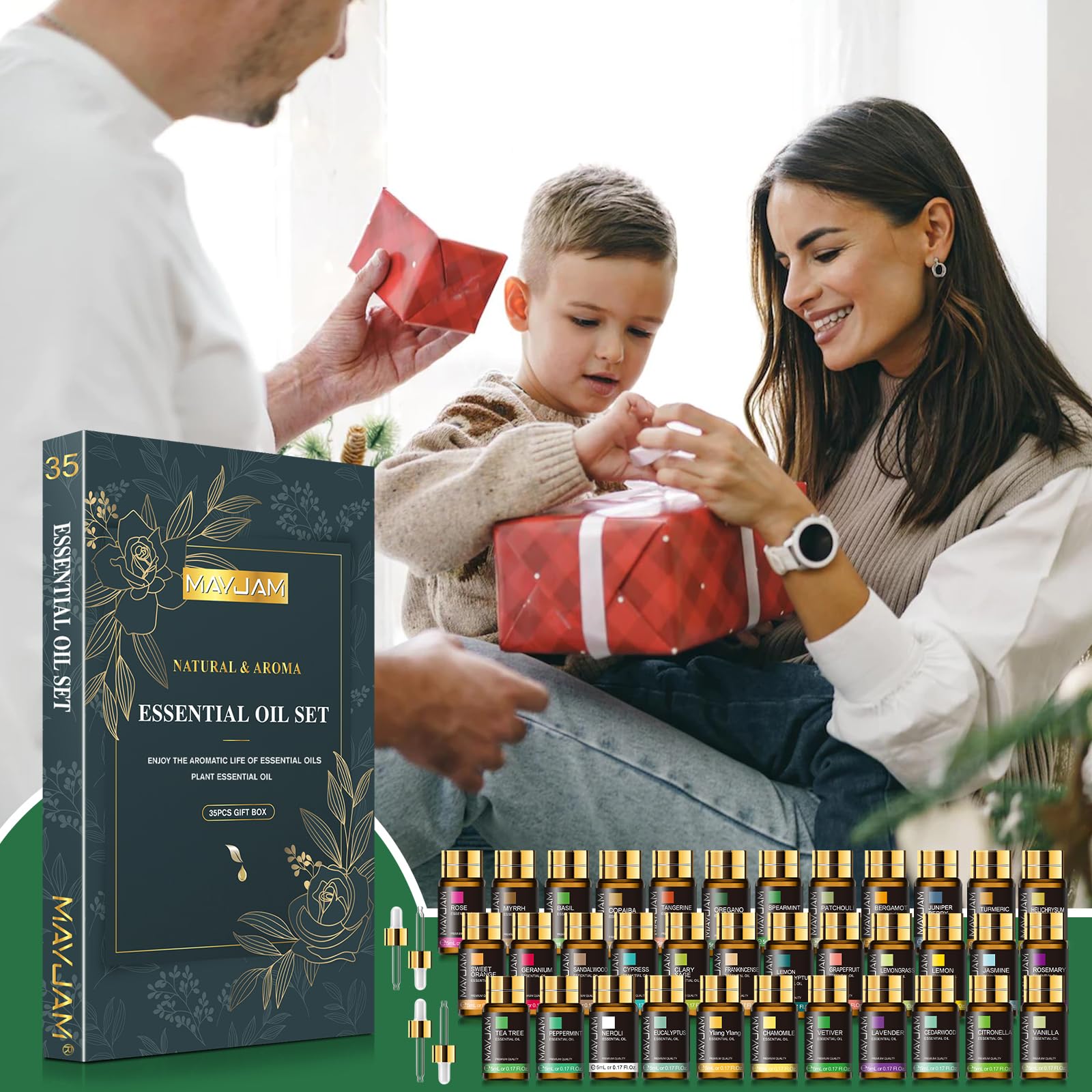 Gift-ready MAYJAM essential oil gift set packaging