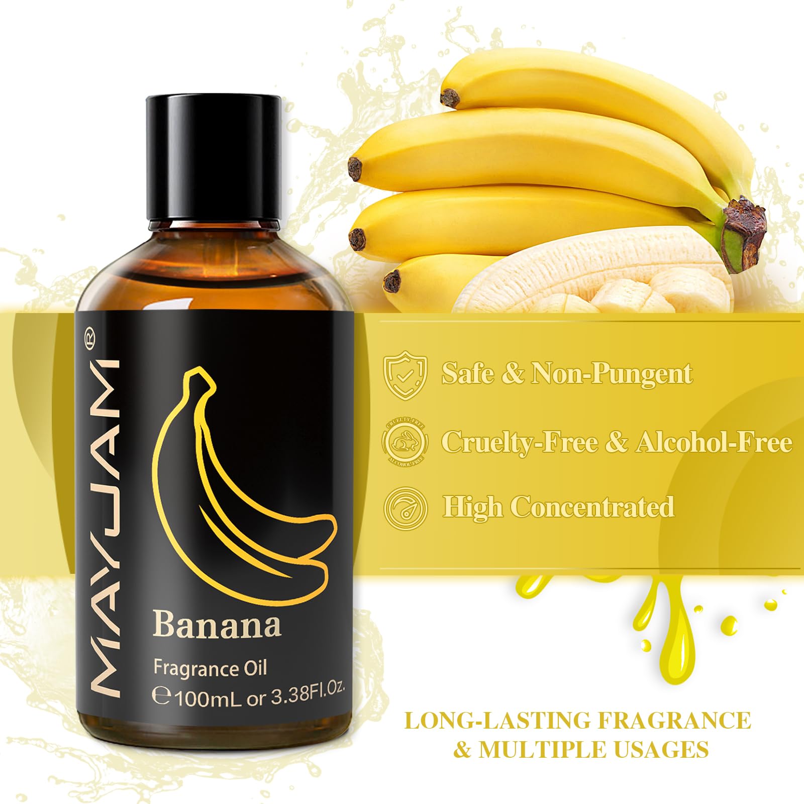 Banana fragrance oil packaging for MAYJAM