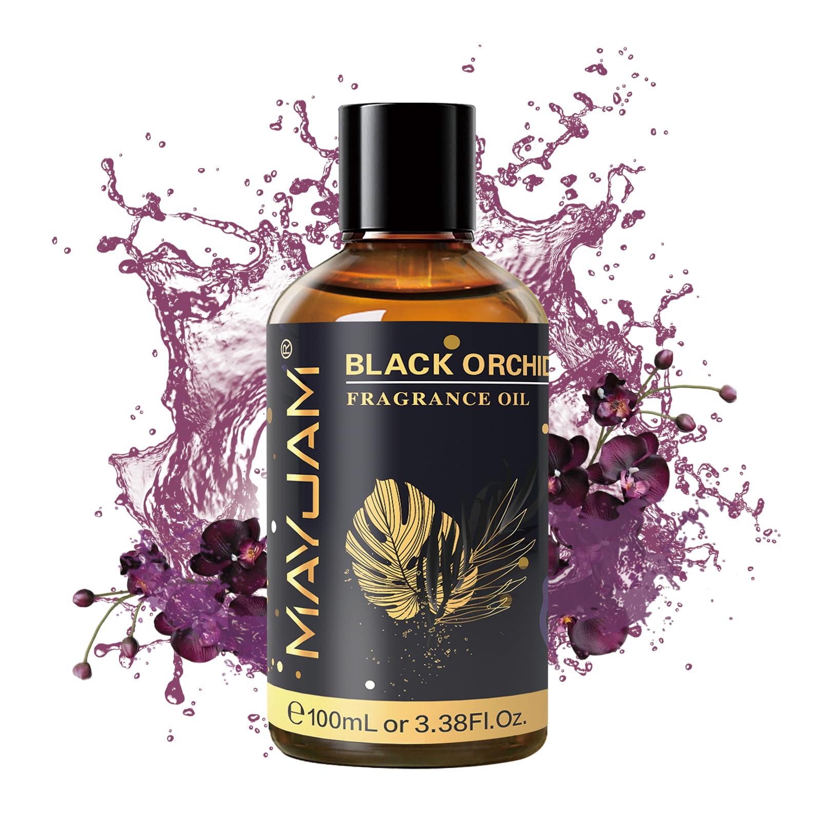 Gift-ready MAYJAM Black Orchid fragrance oil packaging