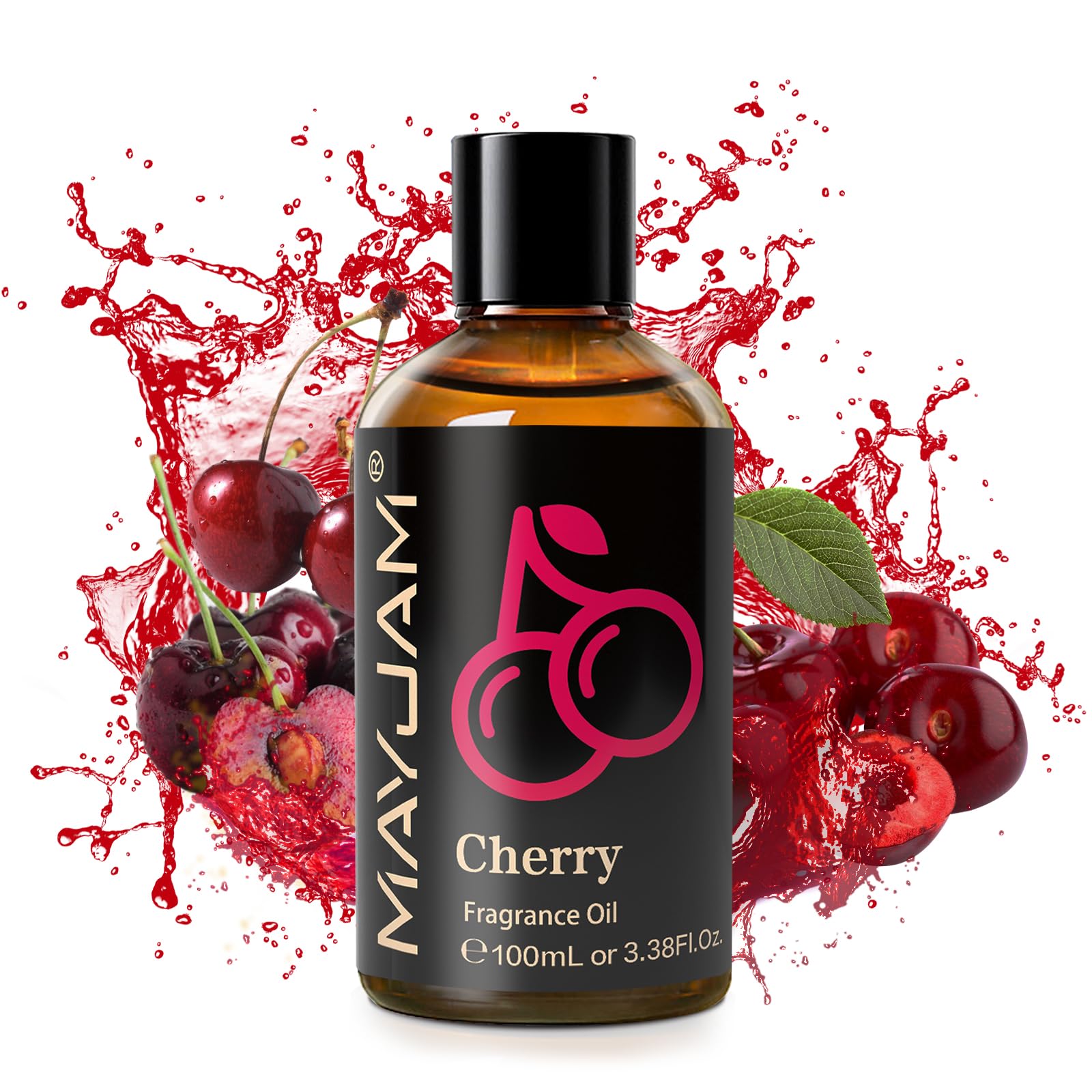 Glass dropper for precise measurement of MAYJAM Cherry Fragrance Oil