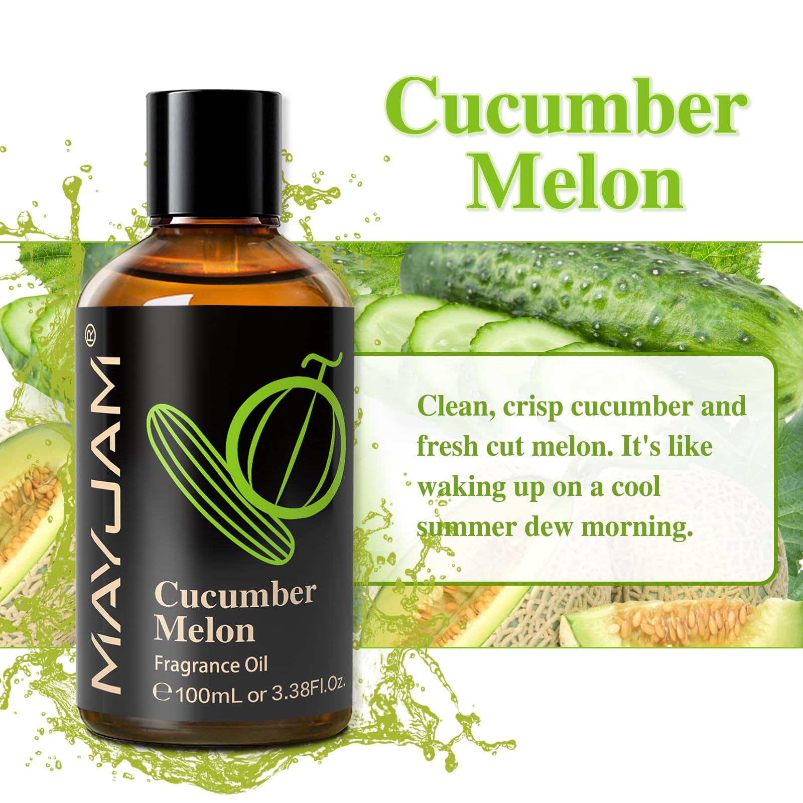 Diffuser with MAYJAM cucumber melon fragrance oil