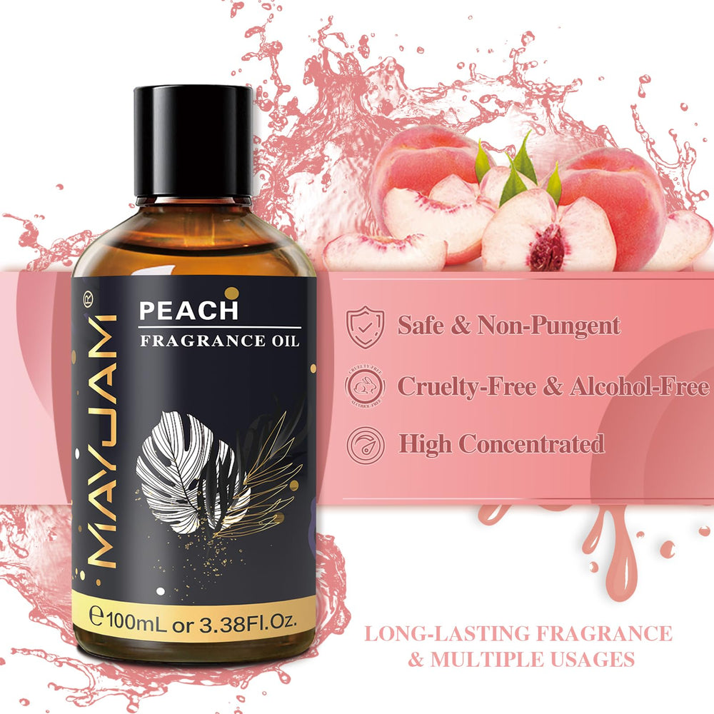 Peach fragrance oil diffusing in a diffuser