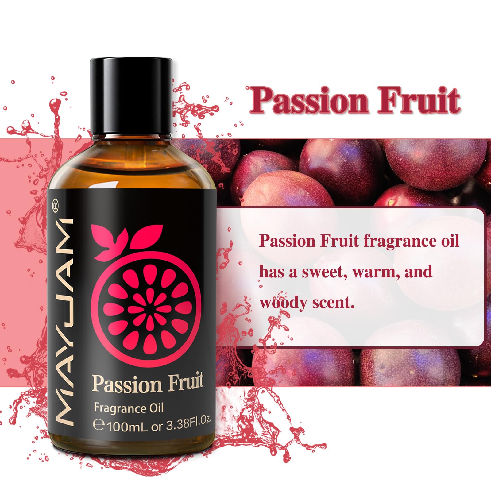 MAYJAM Passion Fruit fragrance oil used for soap making