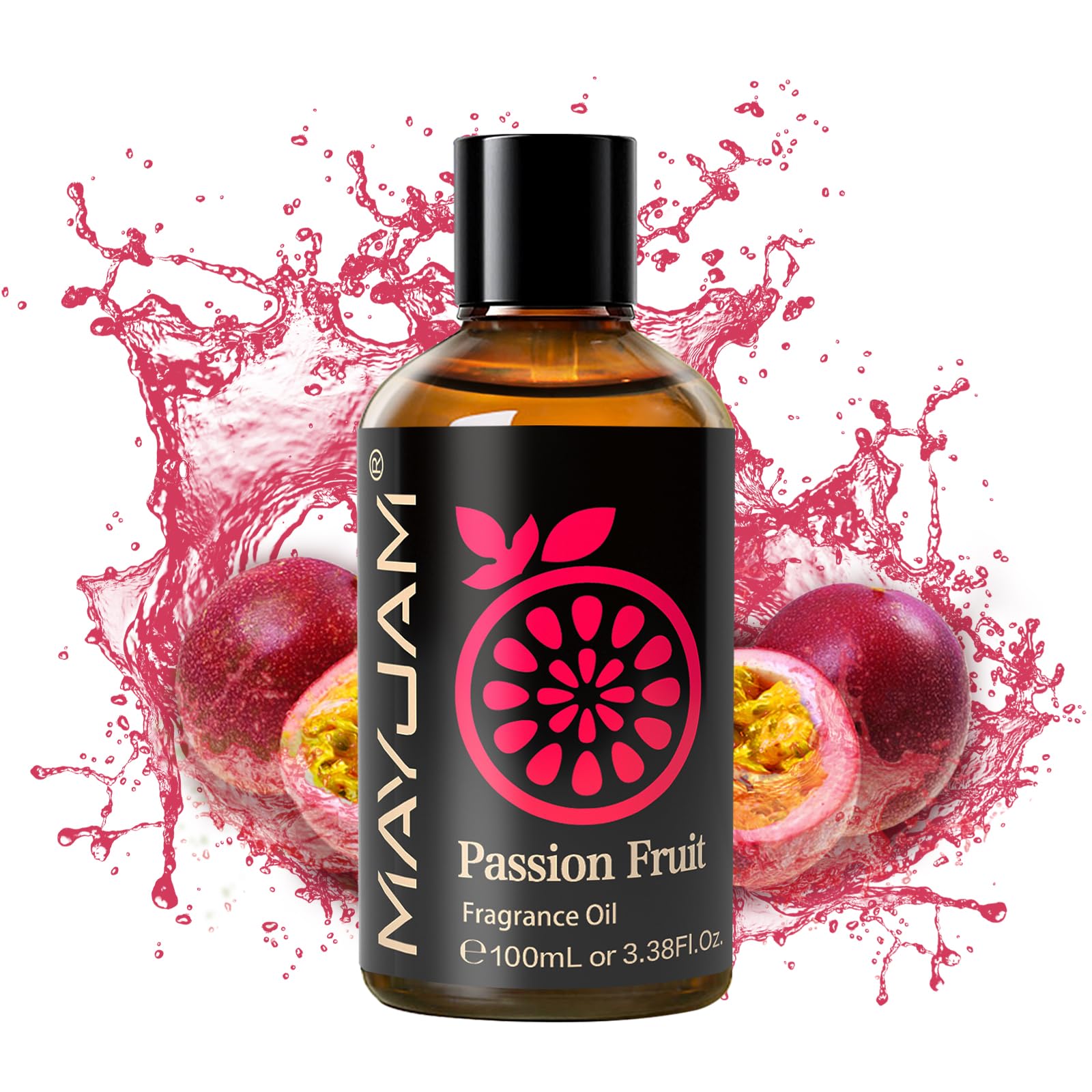 Close-up of the warm woody Passion Fruit scent in MAYJAM oil