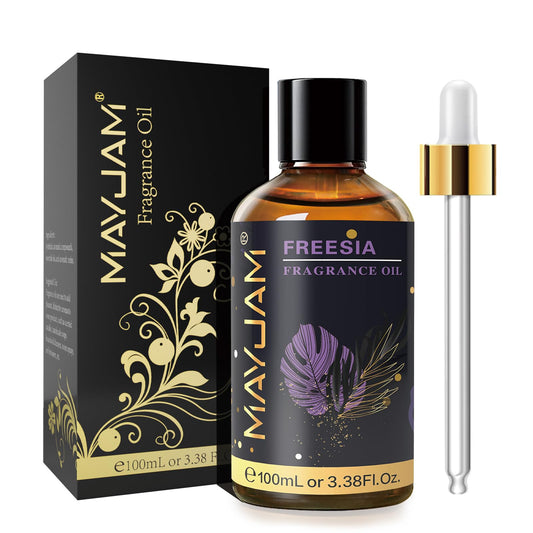 MAYJAM Freesia fragrance oil 100ml amber bottle with glass dropper