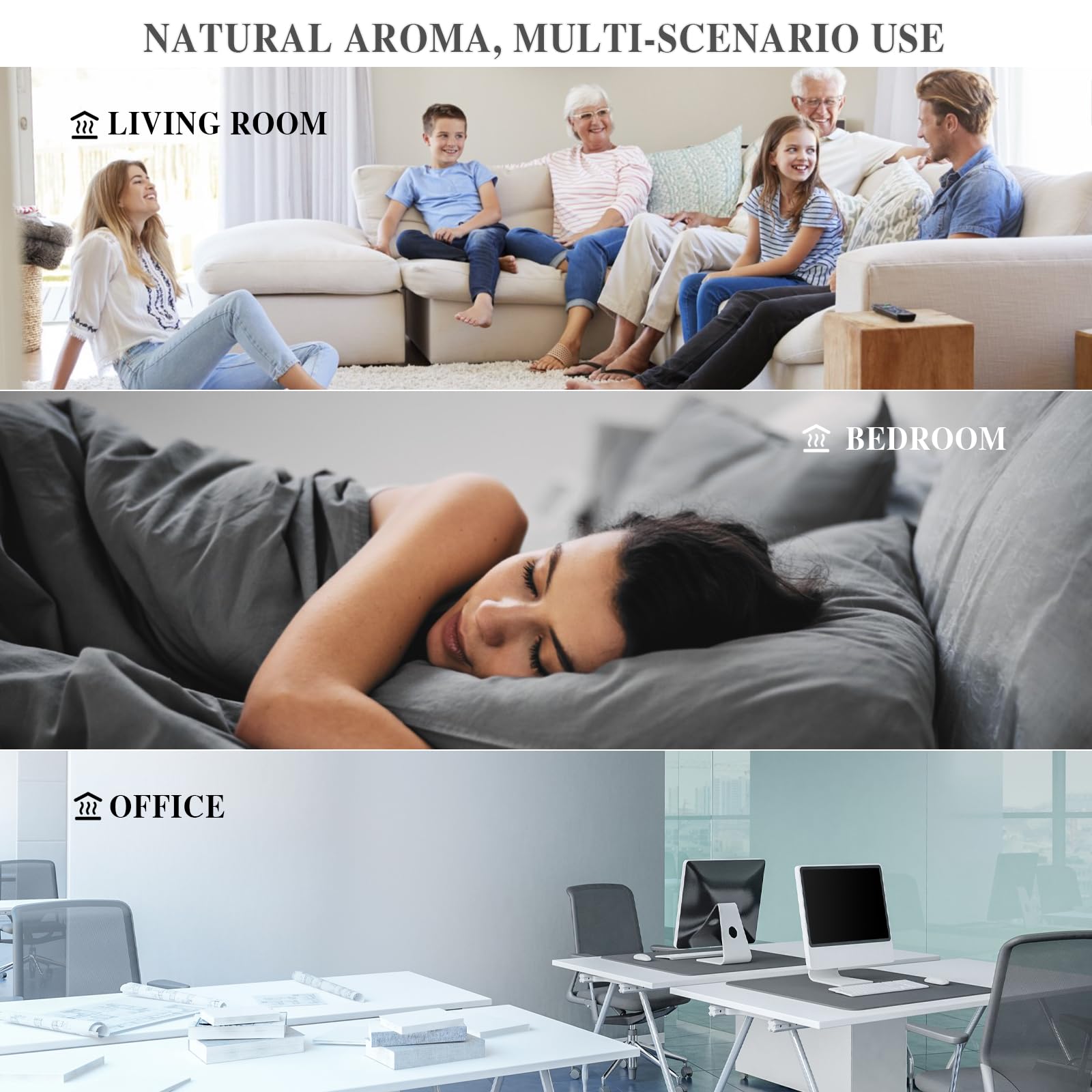 Room scene showing diffuser with MAYJAM Green Apple fragrance oil