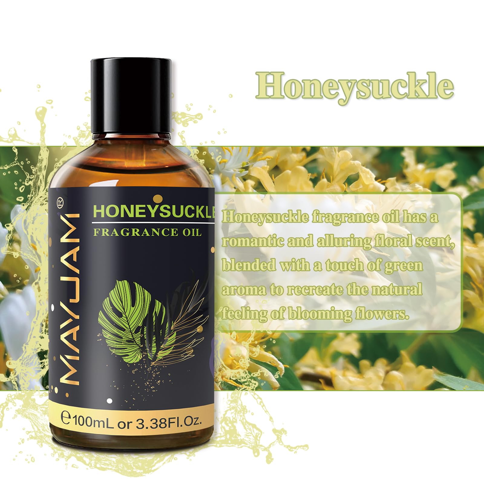 Honeysuckle fragrance oil used in candle making