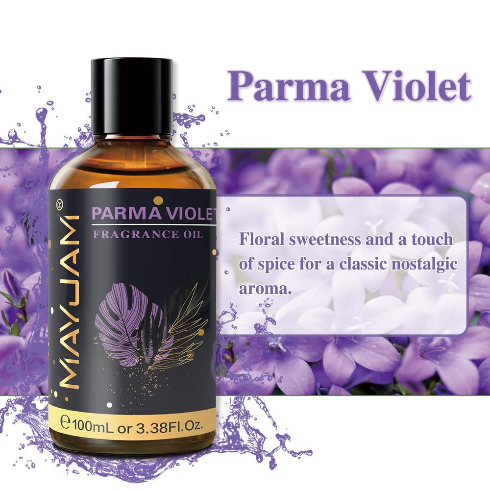 MAYJAM Parma Violet fragrance oil packaging