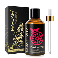 MAYJAM Passion Fruit fragrance oil in 100ml amber glass bottle