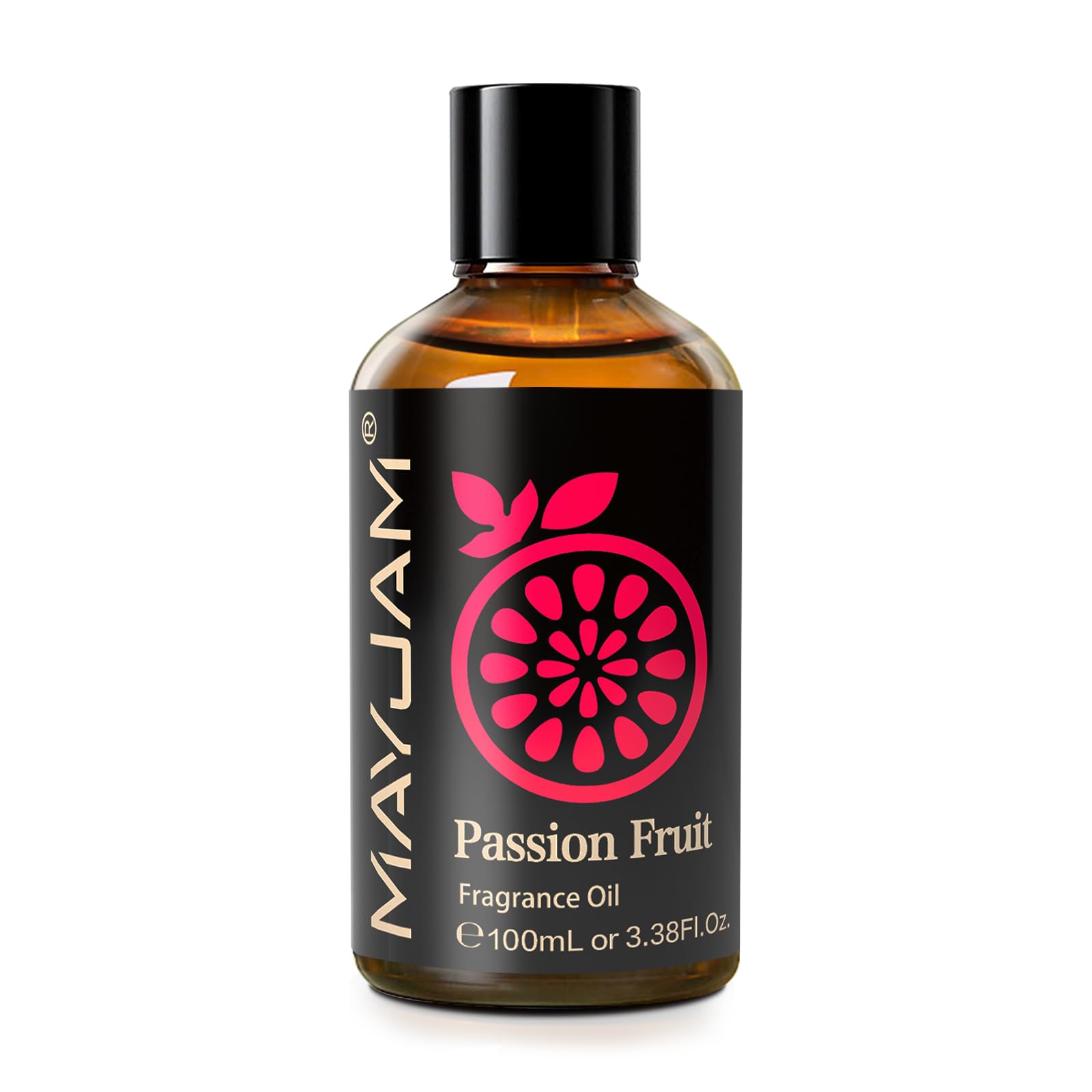 MAYJAM Passion Fruit fragrance oil with glass dropper in amber bottle