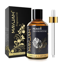 MAYJAM Peach fragrance oil in 100ml amber bottle