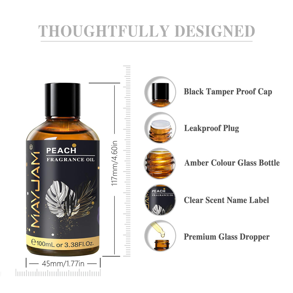 High-concentration peach fragrance oil suitable for DIY projects